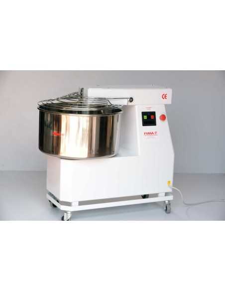 Spiral mixer - Capacity 12 kg / 17 lt - Two speeds - cm 61 x 32 x 63 h