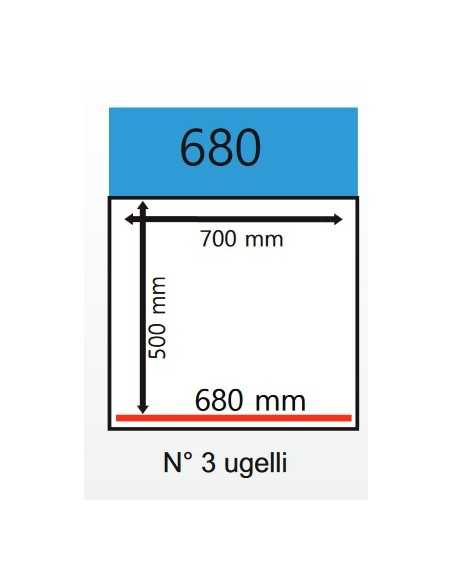 Vacuum Bell - Cart - Welding bar 680 mm - cm 80 x 69 x 93h