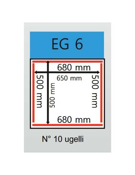 Vacuum Bell - Carrito - 4 barras de soldadura 2 x 500 mm + 2 x 680mm - cm 80 x 69 x 93h