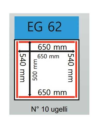 Vacuum Bell - Cart - 4 welding bars 2 x 540 mm...