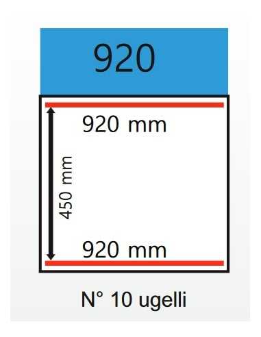Vacuum Bell - Cart - Welding bars 2 x 920 mm -...