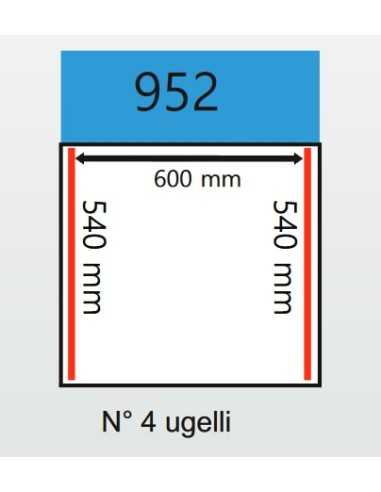 Vacuum Bell - Cart - Welding bars 2 x 540 mm -...