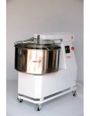 Spiral mixer - Capacity 60 kg / 78 lt - Two...