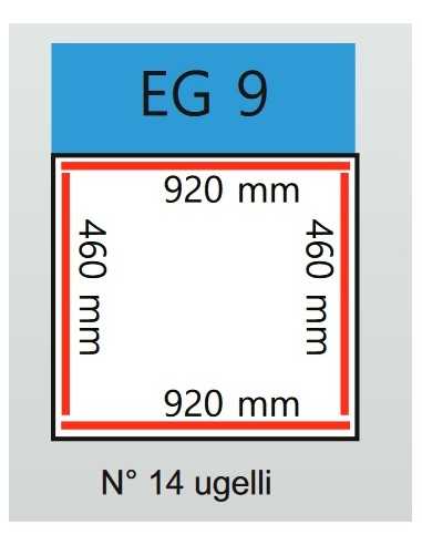 Vacuum bell - Barre 2 x 460 mm + 2 x 920 mm -...