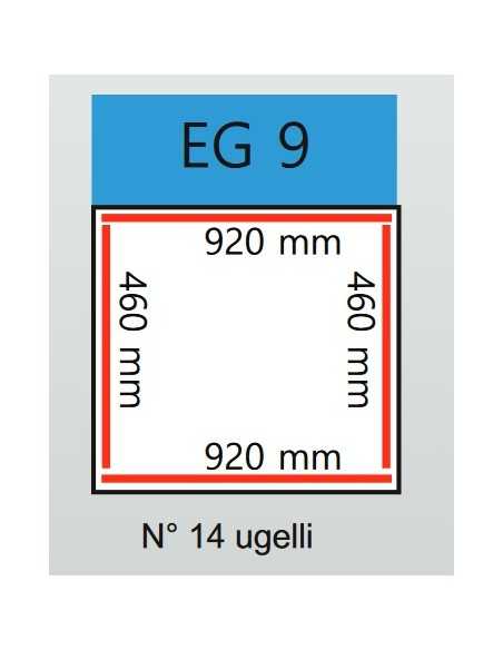 Vacuum bell - Barre 2 x 460 mm + 2 x 920 mm - cm 106 x 68.7 x 91h