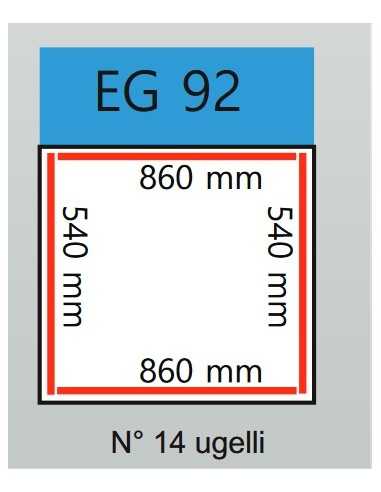 Bell vacuum - Barre 2 x 540 mm + 2 x 860 mm -...