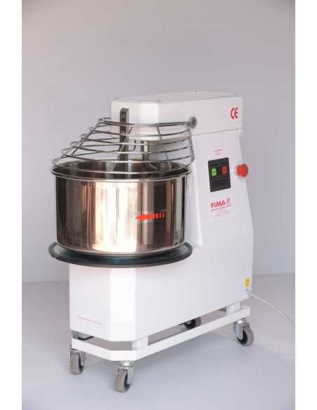 Spiral kneader - Capacity 12kg/17 lt - Three-phase - cm 35 x 65.5 x 68 h