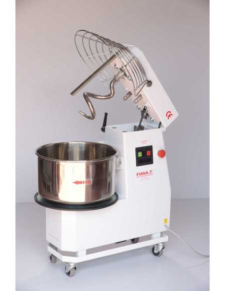 Spiral kneader - Capacity 12kg/17 lt - Three-phase - cm 35 x 65.5 x 68 h