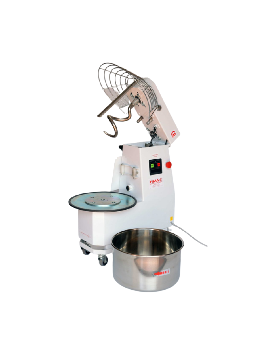 Impastatrice a spirale Modello S27 Testa sollevabile Vasca estraibile