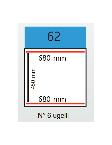 Vacuum Bell - Carrito - Barra de soldadura de 680 mm - cm 80 x 69 x 91h