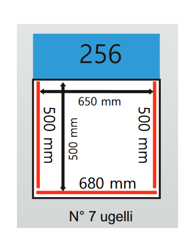 Vacuum Bell - Cart - 3 Welding bars from 680 +...