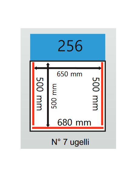 Vacuum Bell - Cart - 3 Welding bars from 680 + 2 x 500 mm - cm 80 x 69 x 91h