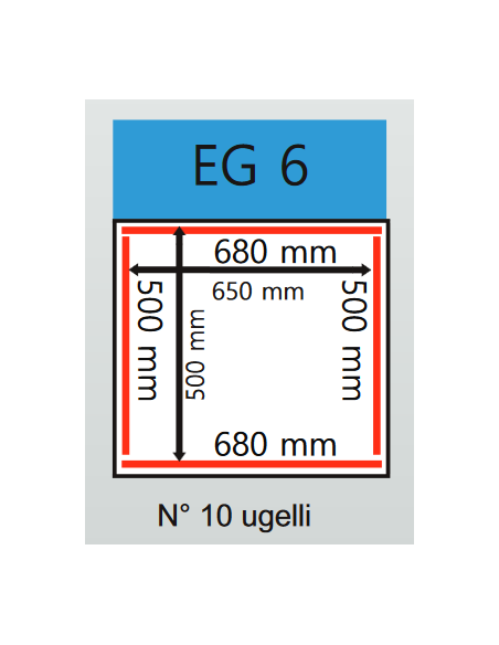 Vacuum Bell - Cart - Welding bars from 2 x 680 + 2 x 500 mm - cm 80 x 69 x 91h