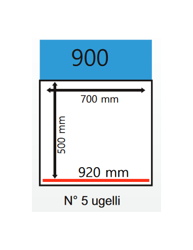 Vacuo Bell - Trolley - Welding bar 920 mm - cm...