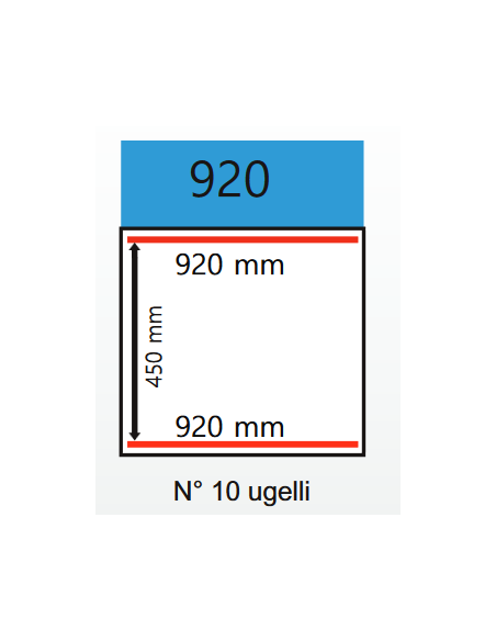 Vacuo Bell - Trolley - Welding bar 920 mm - cm 106 x 68.7 x 91h