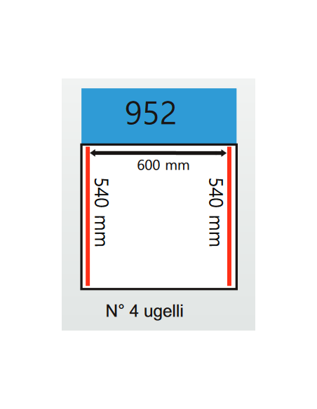 Ventilador de campana - Carrito de soldadura 540 mm x 2 - cm 106 x 68.7 x 91h