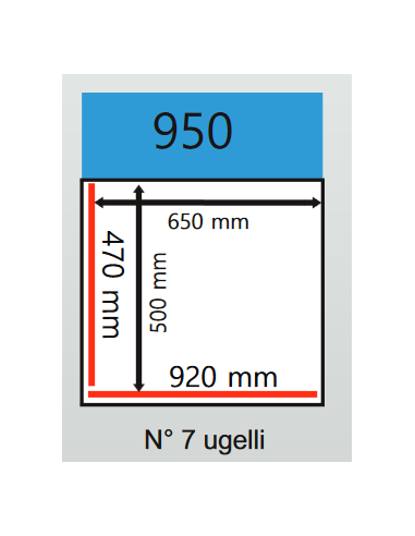 Vacuum Bell - Trolley - Welding bars of 920 mm...