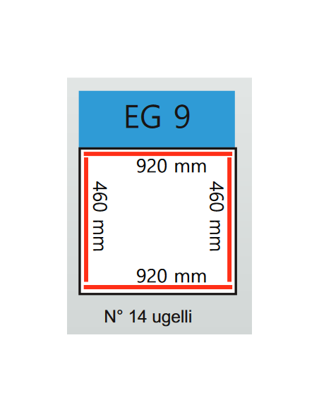 Sottovuoto campana - Barre 2 x 920 mm + 2 x  460 mm - cm 106 x 68.7 x 91h