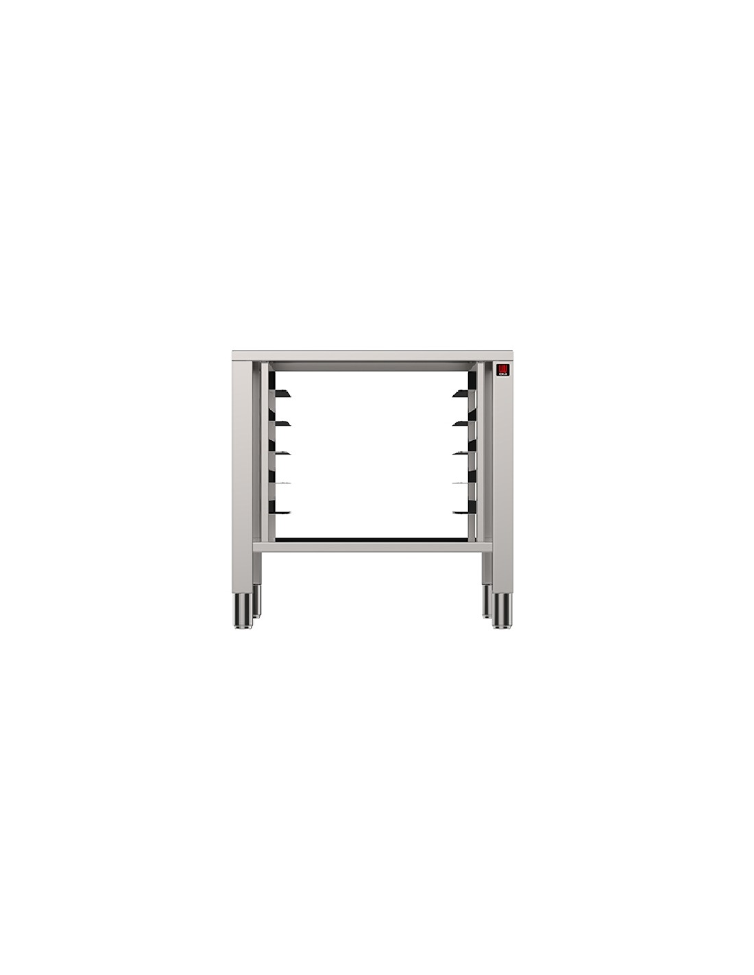 Fixed table - Acciaio inox AISI 430 - Supplies for ovens 5/7/11 trays - Size cm 73 x 60 x 77h