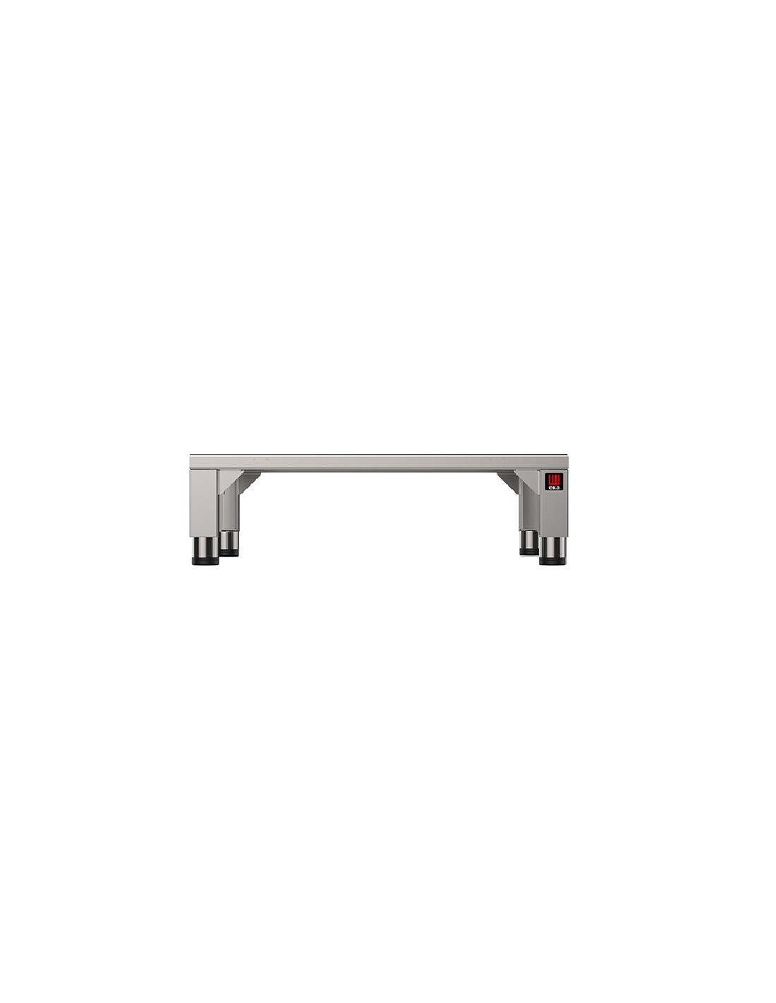 Tavolo fisso - Acciaio inox AISI 430 - Supporti per forni 5/7/11 teglie - Dimensioni cm 73 x 60 x 22h