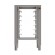 Fixed table - Acciaio inox AISI 430 - With supports - Dimensions cm 50 x 55.6 x77h