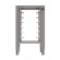 Mesa fija - Acciaio inox AISI 430 - Con soportes - Dimensiones cm 50 x 55.6 x77h