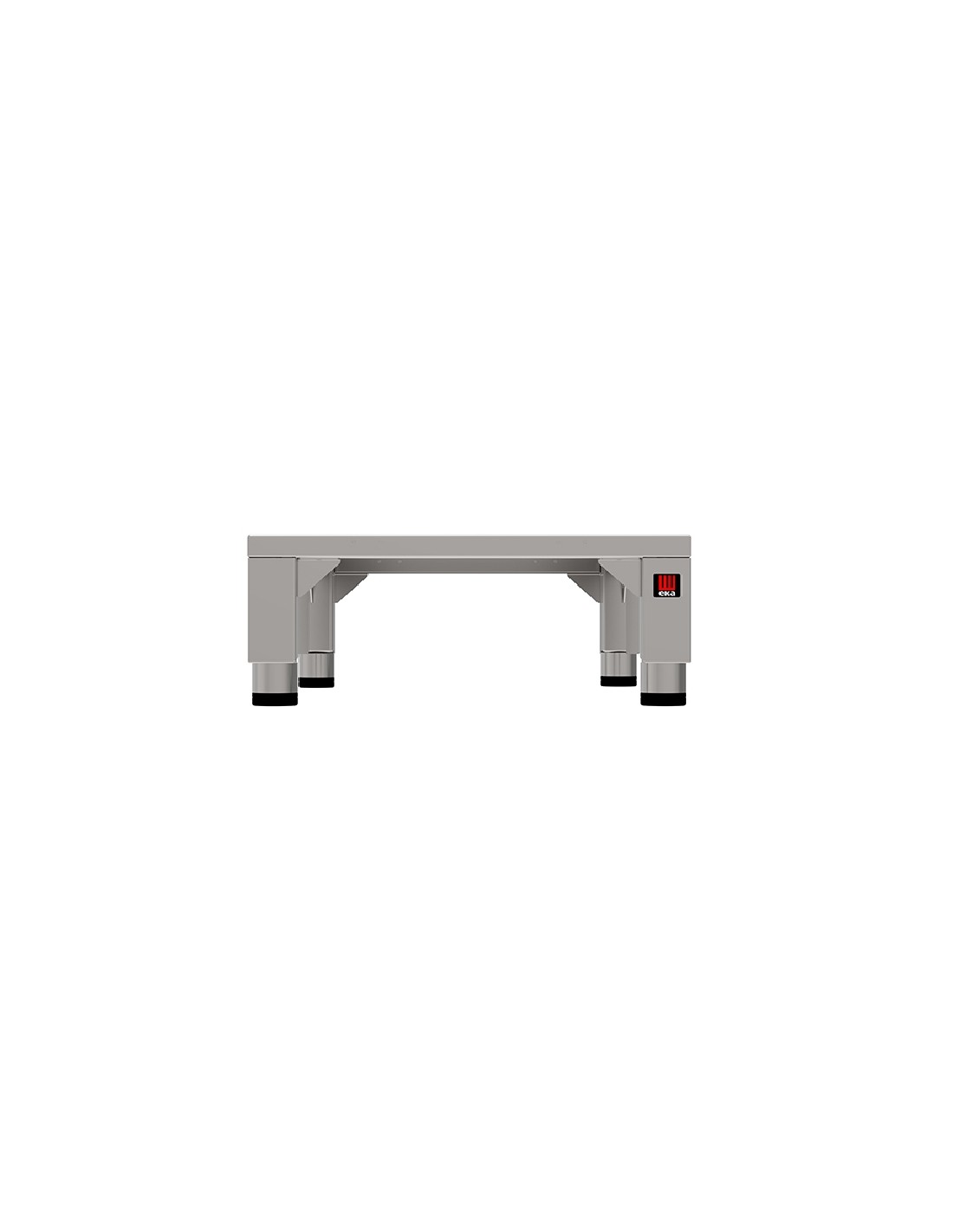 Mesa fija - Acciaio inox AISI 430 - Para hornos superpuestos - Dimensiones cm 50 x 55.6 x22h