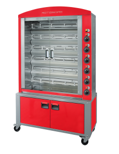 Girarrosto verticale gas -  N.48 Polli - N. 8 aste - cm...