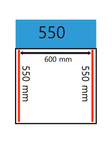 Vacuum Bell - Carrito - Welding Bar 2 x 550 mm...