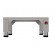 Mesa fija - Acciaio inox AISI 430 - Para hornos superpuestos - Para hornos 6 cortadores compactos - Dimensiones cm 50 x 73.6 x22h