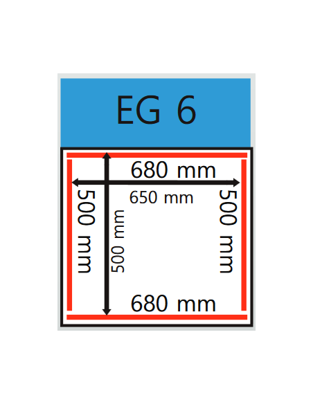 Sottovuoto campana - Carrello - Barre saldanti 2 x 680 mm + 2 x 500 mm - cm 80 x 69 x 91h