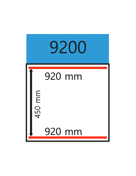 Vacuum Bell - Cart - Welding bars 2 x 920 mm - cm 106 x 68.7 x 91h