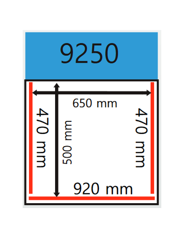 Vacuum Bell - Cart - Welding bars 2 x 470 mm +...