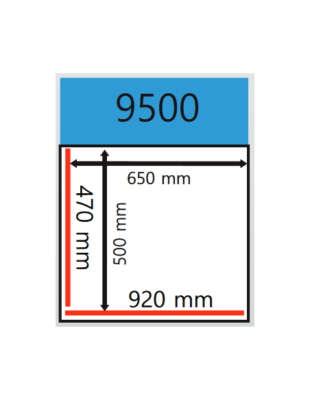 Vacuum Bell - Cart - Welding bars 470 mm + 920 mm - cm 106 x 68.7 x 91h