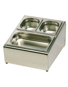 Espositore per bacinelle - N.4 x GN 1/6 H 15 cm - cm 35 x...