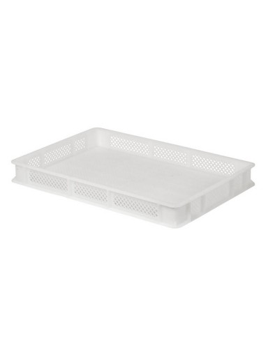 Plastic container with bottom and perforated walls 5x5mm - Dimensions cm 60 x 40 x 7 h