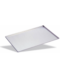 Bandeja de pasta rectangular de acero inoxidable - Altura...