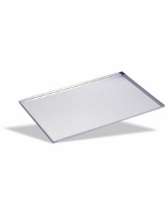 Stainless steel rectangular pastry tray - Height 1 cm 2