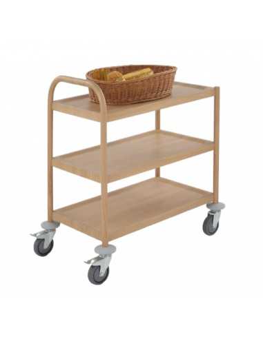 Carrello di servizio - N.3 ripiani - Portata per ripiano kg 50 - cm 84.5 x 52.5 x 95 h