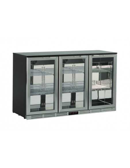 Vitrina refrigerada tras mostrador – 3 puertas – 315 litros – Estático con agitador – 135 x 53 x 83,5 cm