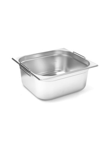 Container - Stainless steel - Gastronorm 2/3 - Handles