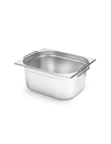 Container - Stainless steel - Gastronorm 1/2 - Handles