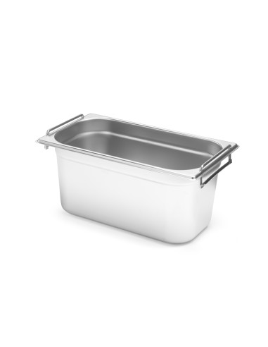 Container - Stainless steel - Gastronorm 1/3 - Handles