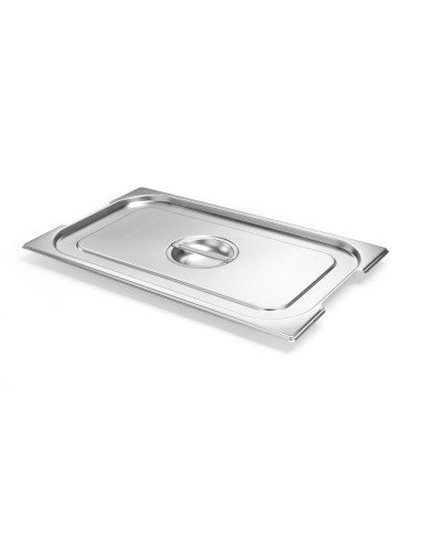 Cover for pans GN 1/1 - With handle sockets - Stainless steel - mm 530 x 325