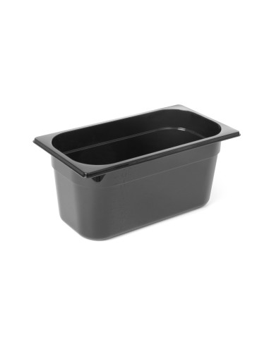 Container - Gastronorm 1/3 - Black polycarbonate - Capacity various - mm 325 x 176