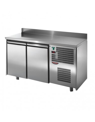 Refrigerated table - N. 2 doors - Alzatina - Cm 146 x 60 x 95/102 h