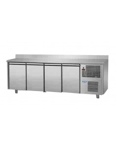Tavolo refrigerato - N. 4 porte - Alzatina - cm 236 x 60...