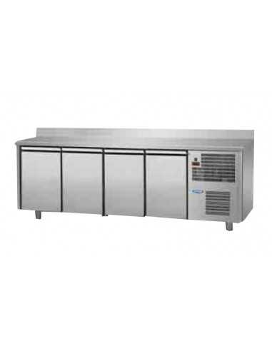 Tabla refrigerada - N. 4 puertas - Alzatina - cm 236 x 60 x 95/102 h