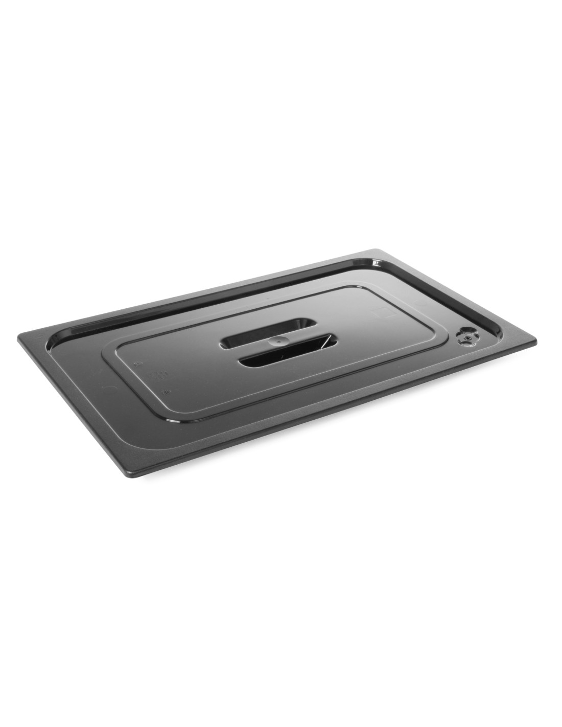 Lid for GN 1/1 trays - In black polycarbonate - mm 530 x 325