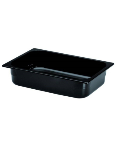 Container - Black polycarbonate - Dimensions cm 36 x 25 x 8 h